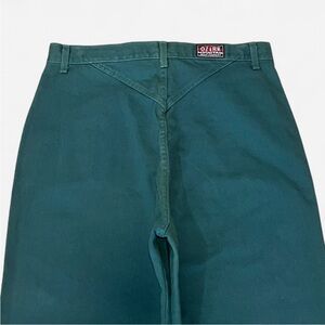 OZARK MOUNTAIN Vintage Bareback High Rise Jeans Western Cowgirl Rodeo 34 Green